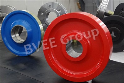 Roda Kren Gantry Dipasang Rel